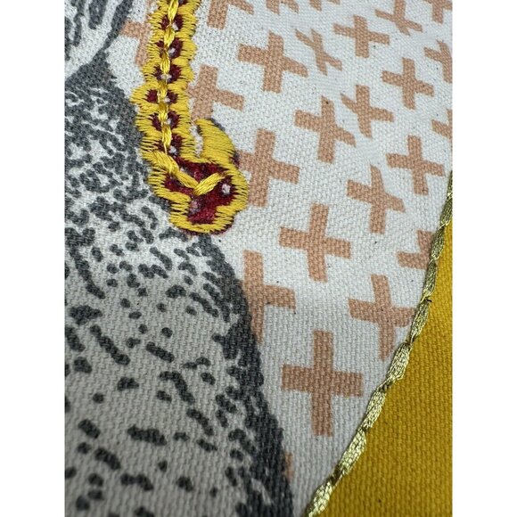 Throw Pillow Cover Dog Pillowcase Decorative Yellow Monocle Bulldog Pug Kitschy - Picture 7 of 12